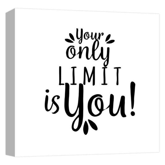 "your limit'' Canvas Abstract Wall Art 15 in. x 15 in.