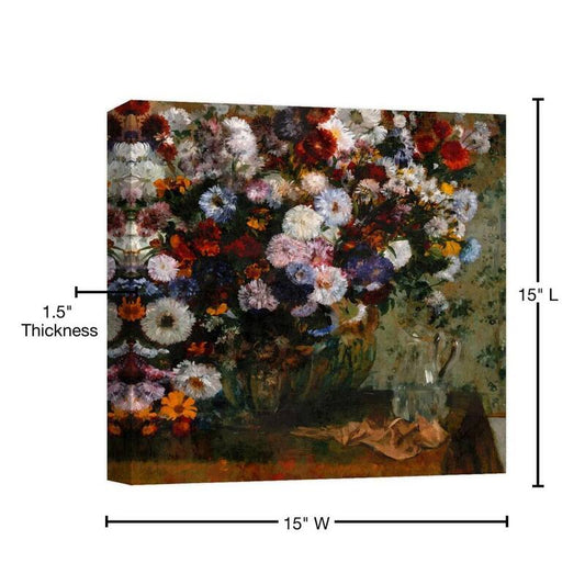 'Abstract Bouquet II'' Canvas Abstract Wall Art 15 in. x 15 in.