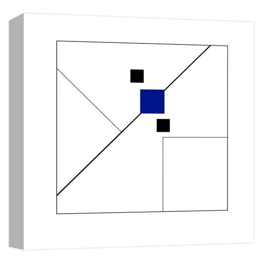 "Square Puzzle'' Canvas Abstract Wall Art 15 in. x 15 in.